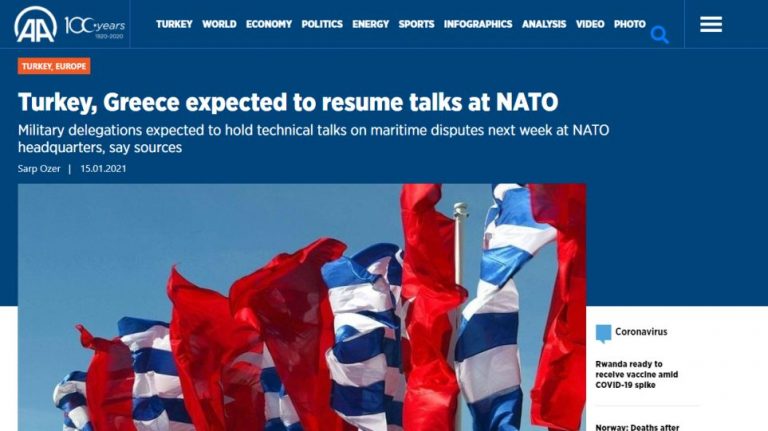 Πρακτορείο Anadolu: “Ξεκινάει διάλογος Ελλάδας – Τουρκίας και στο ΝΑΤΟ”
