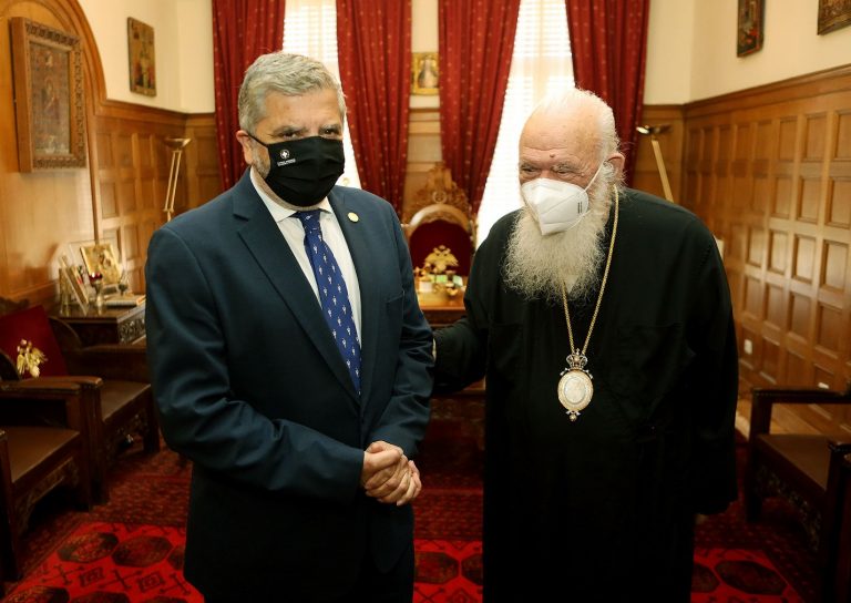 Συνάντηση του Γ. Πατούλη με τον Μακαριώτατο Αρχιεπίσκοπο Αθηνών και Πάσης Ελλάδος κ.κ. Ιερώνυμο