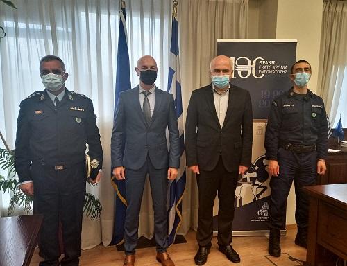Περιφ. Αν. Μακεδονίας-Θράκης: Συνάντηση Χρ. Μέτιου με τον νέο Διοικητή της Αστυνομικής Ακαδημίας
