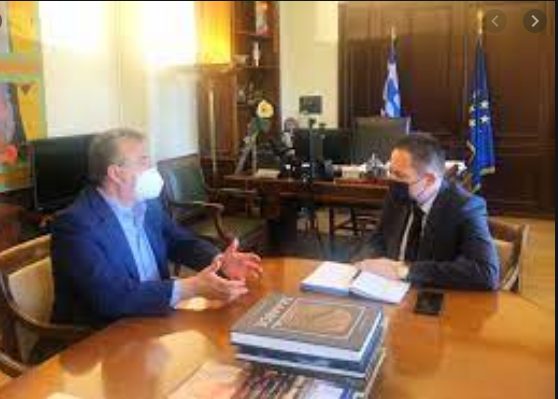 Περιφέρεια Κρήτης: Συνάντηση Στ. Πέτσα με Στ. Αρναουτάκη