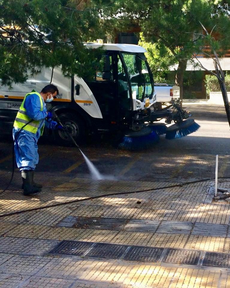 Δήμος Αθηναίων: Μεγάλη επιχείρηση καθαριότητας-απολύμανσης στα Πατήσια (pics)