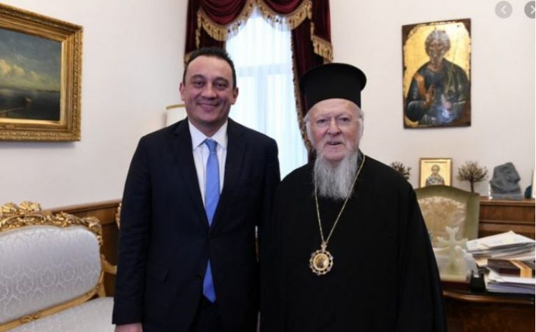 Επίσκεψη Κ. Βλάση, στην Κωνσταντινούπολη για τα Ονομαστήρια του Οικουμενικού Πατριάρχη