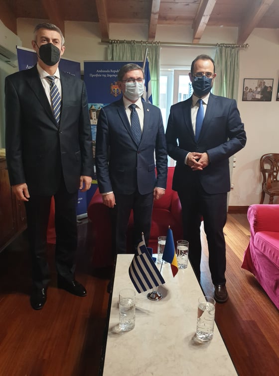 Θερμή συνάντηση του Κων. Μαραβέγια με τον πρόεδρο του Κοινοβουλίου της Μολδαβίας