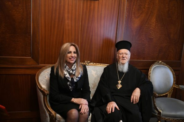 Φώφη Γεννηματά – Ευχές για ταχεία ανάρρωση από τον Οικουμενικό Πατριάρχη Βαρθολομαίο